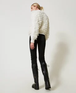 Bottes à Lacets En Cuir