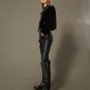 Bottes Montantes «Darcy» En Cuir Avec Brides