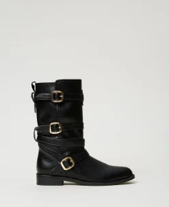 Bottes Motardes Avec Brides