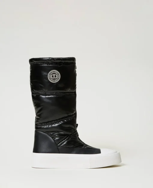 Bottes Rembourrées Avec Logo