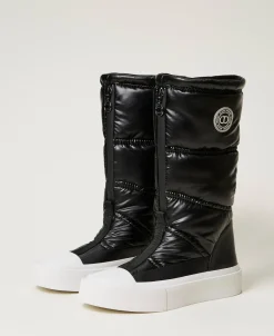 Bottes Rembourrées Avec Logo