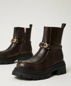 Bottines Avec Barrette Oval T