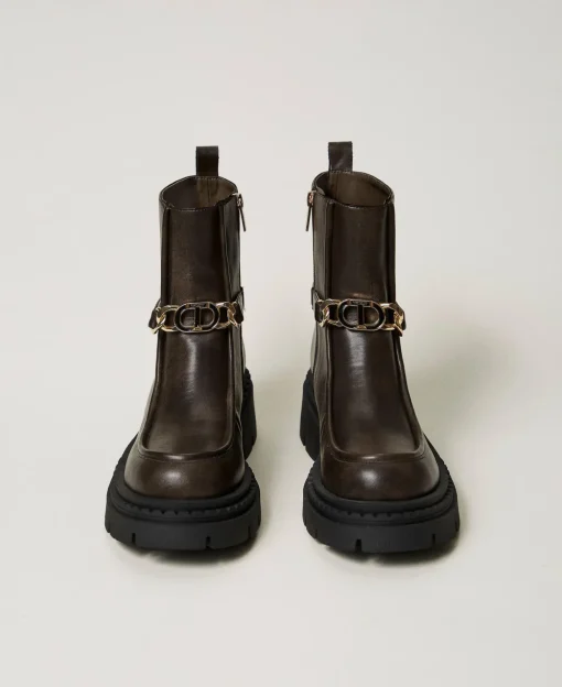 Bottines Avec Barrette Oval T
