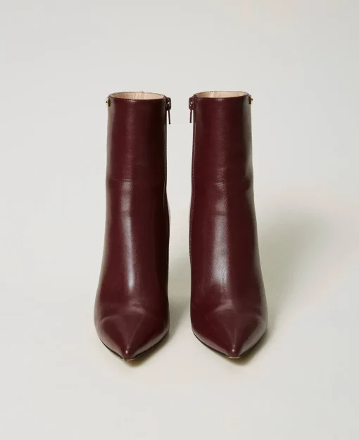 Bottines Avec Semelle Compensée Et étiquette Siglée