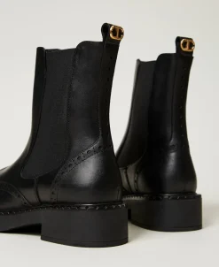 Bottines Chelsea En Cuir