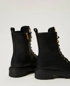 Bottines Motardes Avec Oval T Strassé