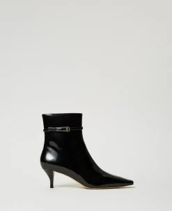 Bottines Vernies Avec Bride
