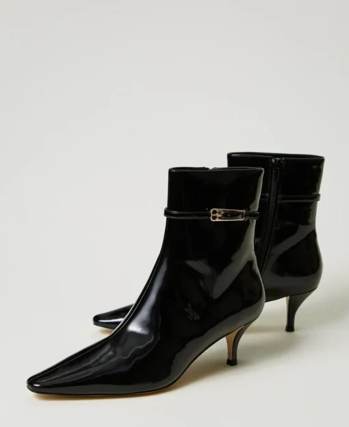 Bottines Vernies Avec Bride