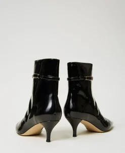 Bottines Vernies Avec Bride