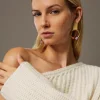 Boucle D’oreille Anneau Avec Pierres