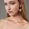Boucle D’oreille Avec éléments En Métal Et Pierre