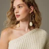 Boucle D’oreille En Métal Avec Pierres