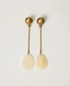 Boucle D’oreille En Métal Avec Pierres