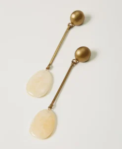 Boucle D’oreille En Métal Avec Pierres
