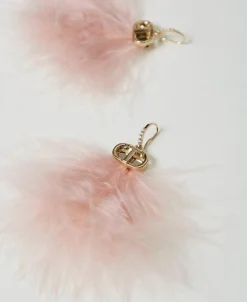 Boucles D’oreilles Avec Plumes Et Oval T