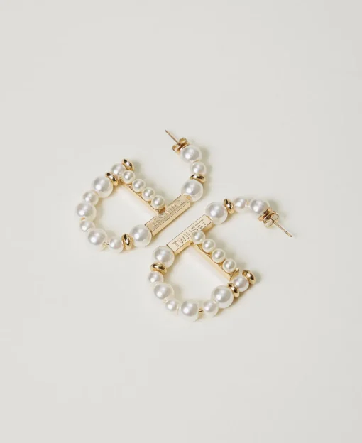 Boucles D’oreilles Oval T Avec Perles