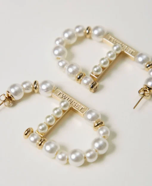 Boucles D’oreilles Oval T Avec Perles