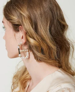 Boucles D’oreilles Oval T Avec Perles