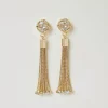 Boucles D’oreilles Pompons Avec Oval T