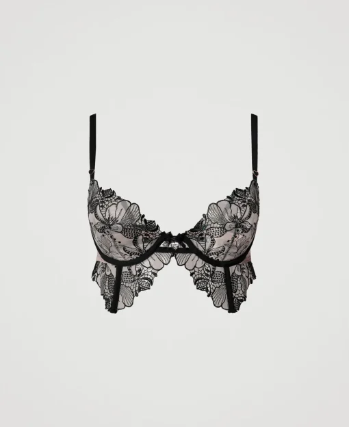 Bustier En Tulle Brodé
