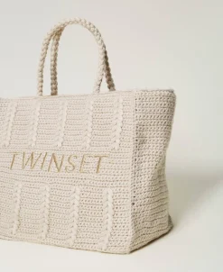 Cabas «Bohémienne» En Tricot Avec Logo