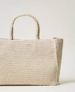 Cabas «Bohémienne» En Tricot Avec Logo