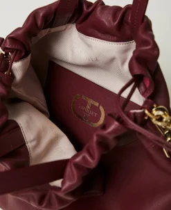 Cabas Moyen En Cuir Avec Cordon De Serrage