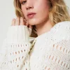 Cardigan Ajouré Avec Sequins