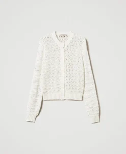 Cardigan Ajouré Avec Sequins