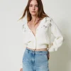 Cardigan Avec Broderies Réalisées à La Main