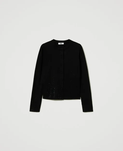 Cardigan Avec Strass Dégradés