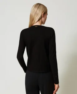 Cardigan Avec Strass Dégradés