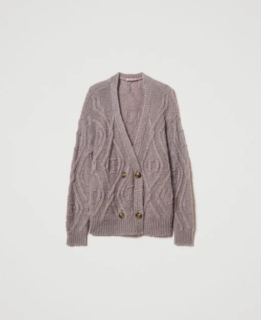Cardigan Croisé En Mohair Mélangé