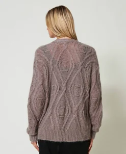 Cardigan Croisé En Mohair Mélangé