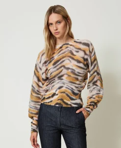 Cardigan Double Usage En Laine Et Alpaga