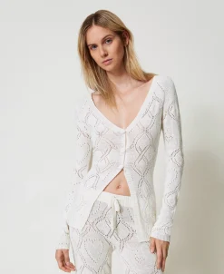 Cardigan Sans Coutures En Fil Treeblend