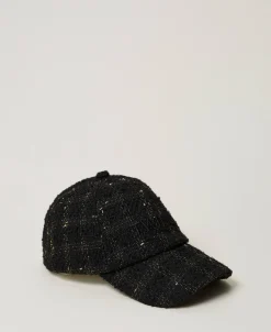Casquette De Baseball En Tissu Bouclé Avec Logo