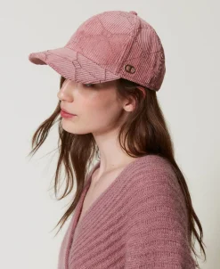 Casquette De Baseball En Velours Avec Oval T