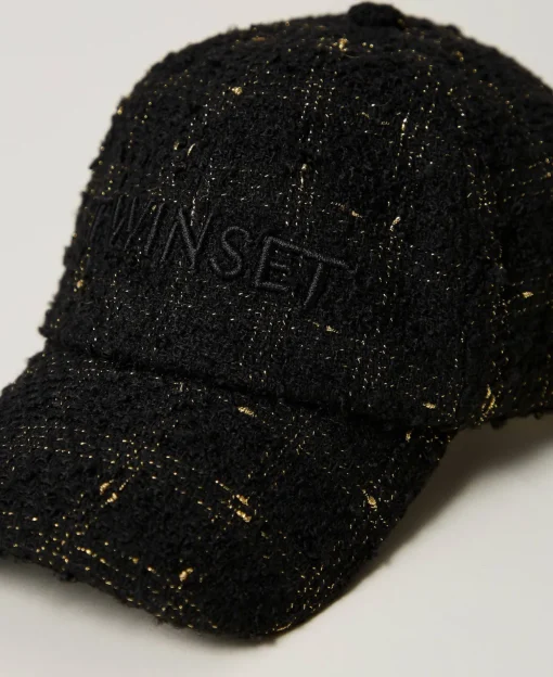 Casquette De Baseball En Tissu Bouclé Avec Logo