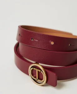 Ceinture Avec Boucle Oval T Et Strass