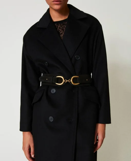 Ceinture En Cuir Avec Barrette