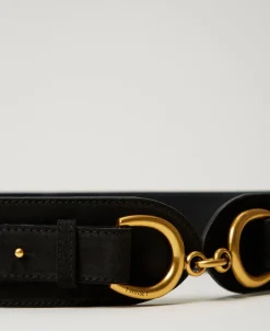 Ceinture En Cuir Avec Barrette
