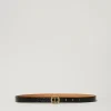 Ceinture En Cuir Avec Imprimé Croco
