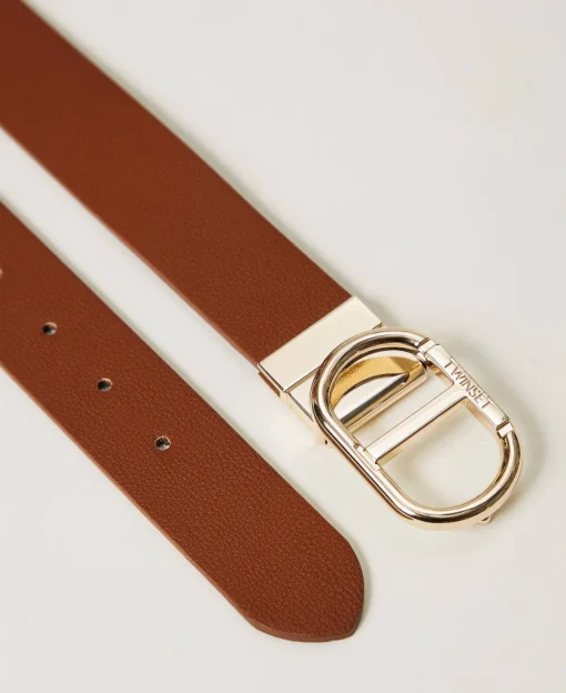 Ceinture Réversible Avec Boucle Oval T