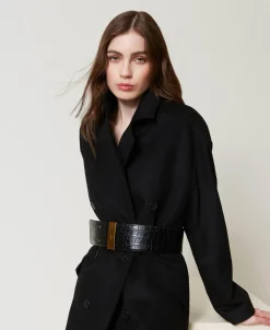 Ceinture Taille Haute Avec Imprimé Croco