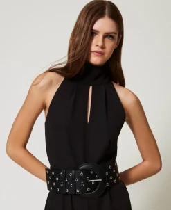 Ceinture Taille Haute Avec œillets