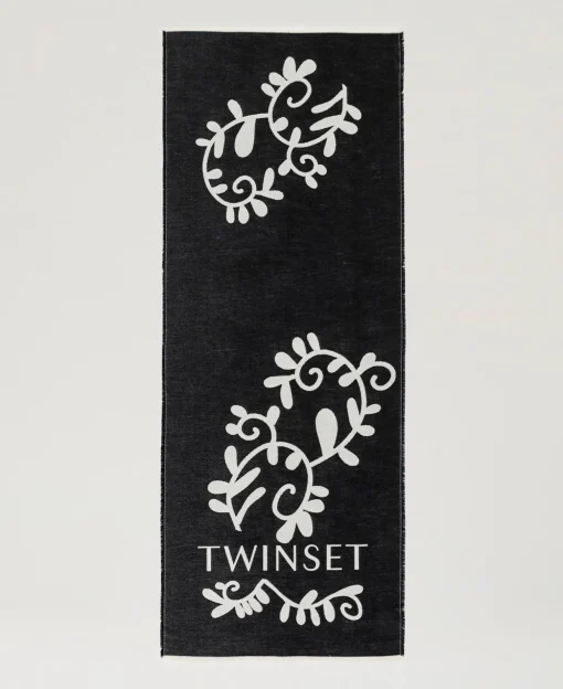 Écharpe Jacquard Avec Logo