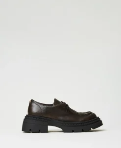 Chaussures à Lacets Avec Oval T