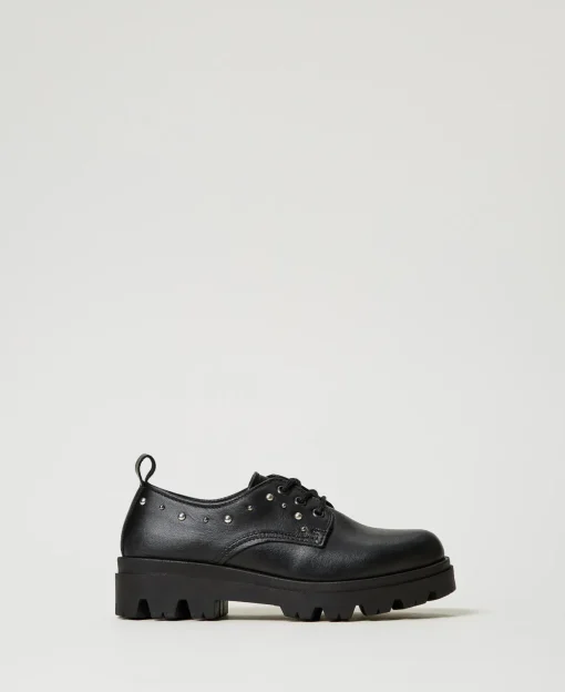 Chaussures à Lacets En Cuir