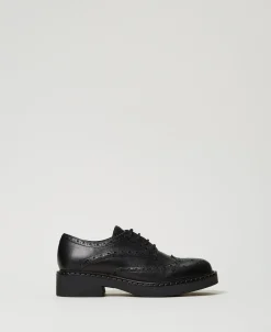 Chaussures à Lacets En Cuir